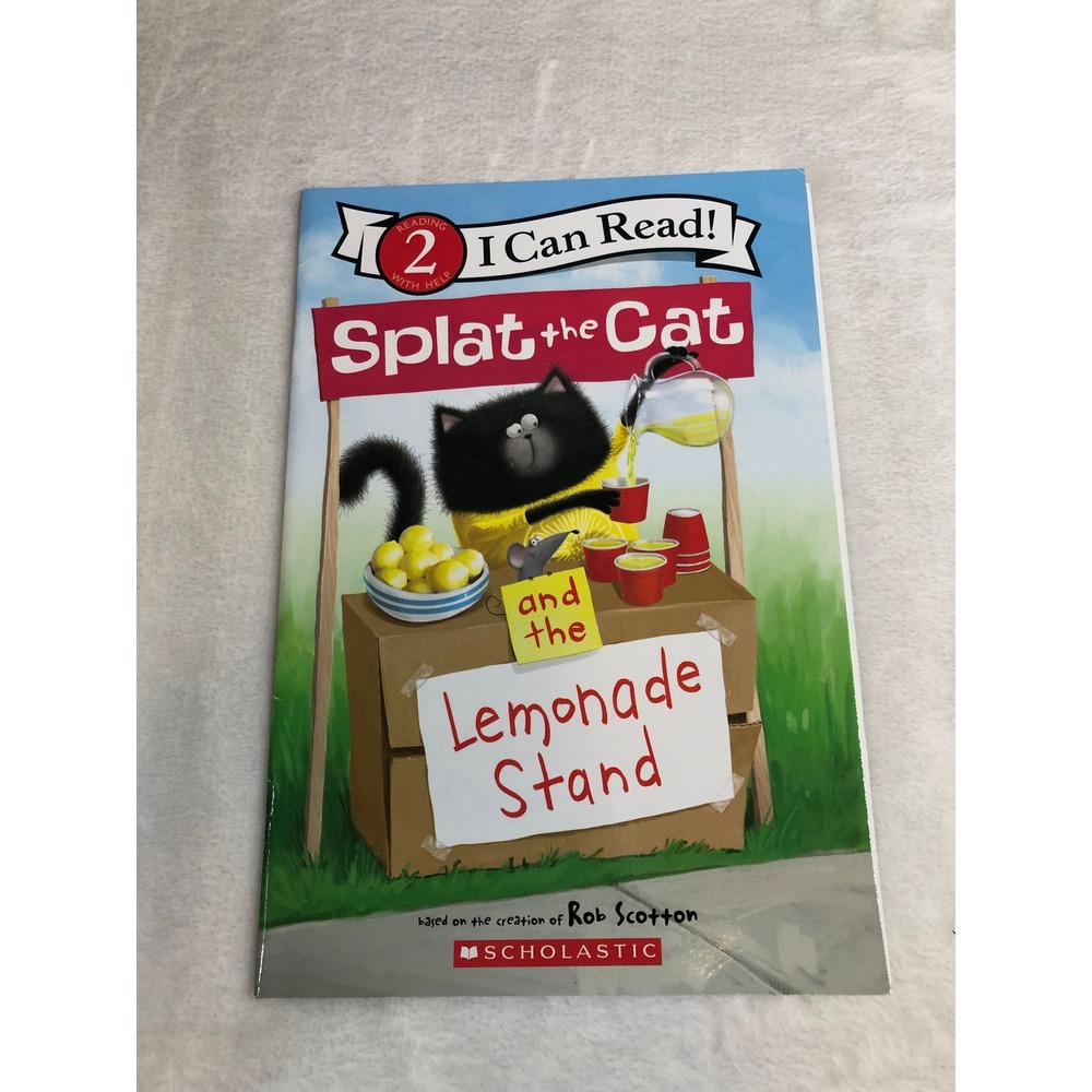 Splat the Cat and the Lemonade Stand Childrens Book Rob Scotton